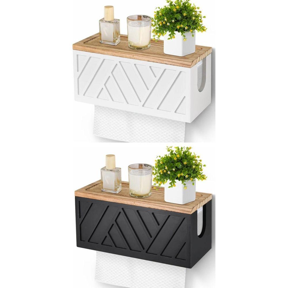 Space Saving Tissue Holder Wall Mount Bathroom Shelf Convenient Roll Paper Rack Kitchen білий
Space Saving Tissue Holder Wall Mount Bathroom Shelf Convenient Roll Paper Rack Kitchen білий