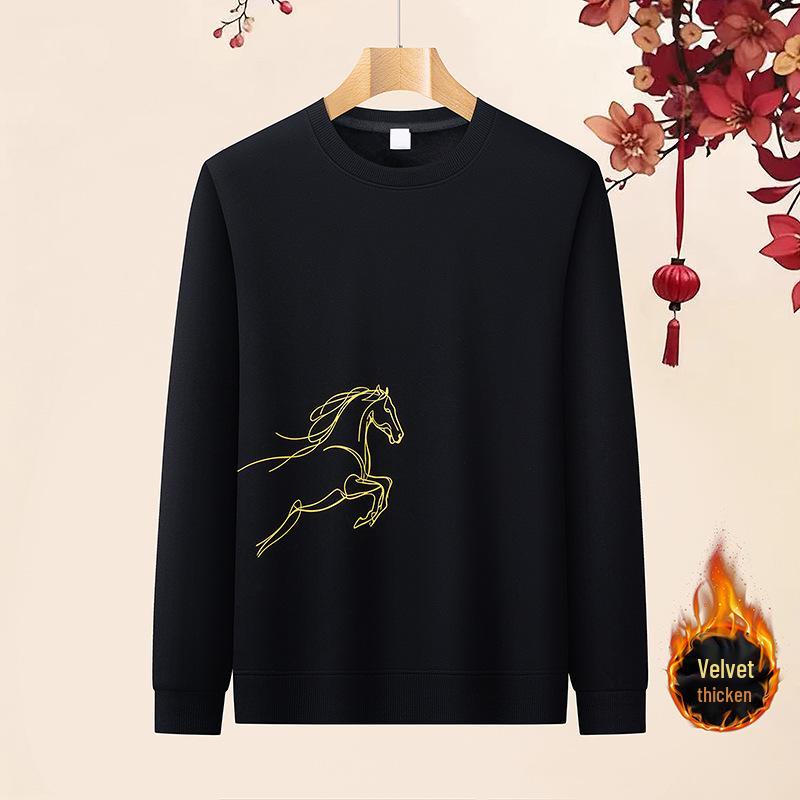 Men s Zodiac Year Heavyweight Cotton Hoodie with Velvet Lining and Horse Print XL (175 cm, 130-145 kg) чорний
Men s Zodiac Year Heavyweight Cotton Hoodie with Velvet Lining and Horse Print XL (175 cm, 130-145 kg) чорний