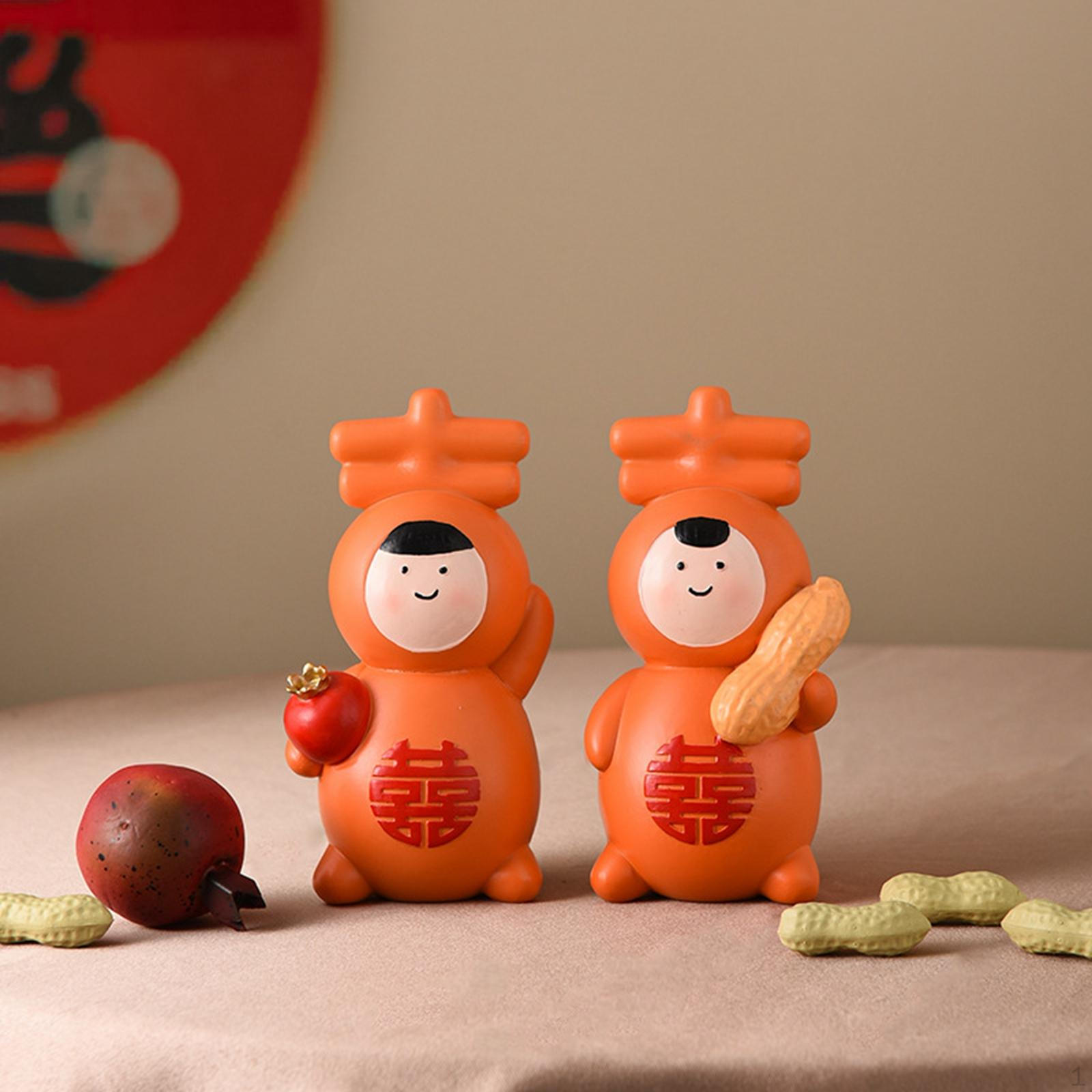 2 Pieces Peanut Pomegranate Doll Figurines Engagement Couple Statues Ornament Sculpture Craft for
2 Pieces Peanut Pomegranate Doll Figurines Engagement Couple Statues Ornament Sculpture Craft for