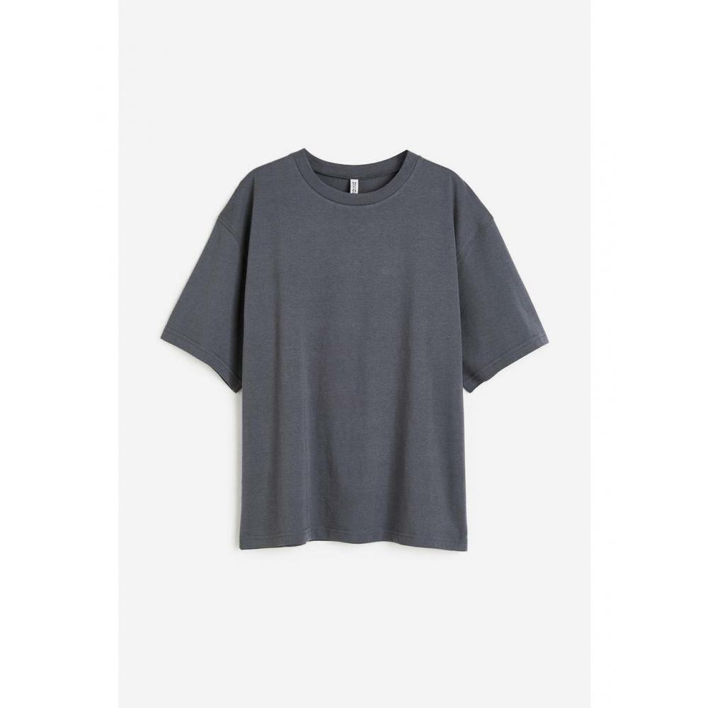 H&M Футболка Boxy Темно-серая 1158572006
H&M Футболка Boxy Темно-серая 1158572006