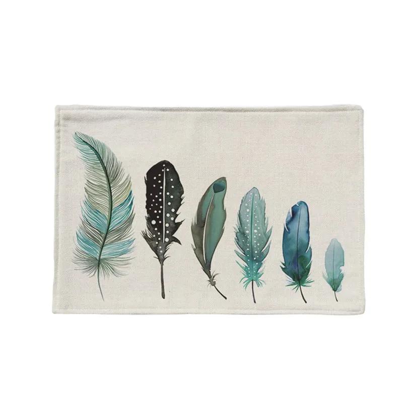 Flower Geometric Feather Pattern Placemat Non-Slip Washable Place Mat for Home Party Dining Table Wedding Kitchen Banquets Decor 2pcs 30x45cm
Flower Geometric Feather Pattern Placemat Non-Slip Washable Place Mat for Home Party Dining Table Wedding Kitchen Banquets Decor 2pcs 30x45cm