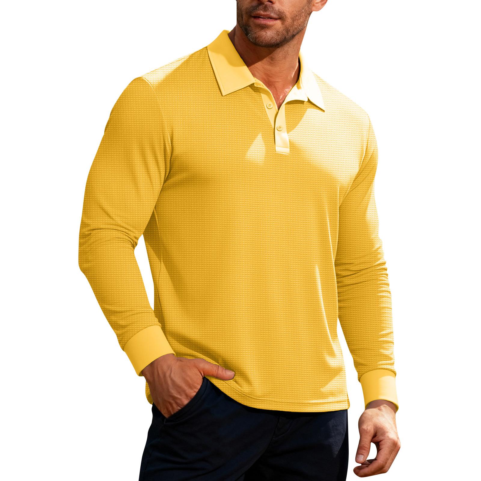 Men s -color Casual Sporty Lapel Long-sleeved T-shirt Top XXXL жовтий
Men s -color Casual Sporty Lapel Long-sleeved T-shirt Top XXXL жовтий
