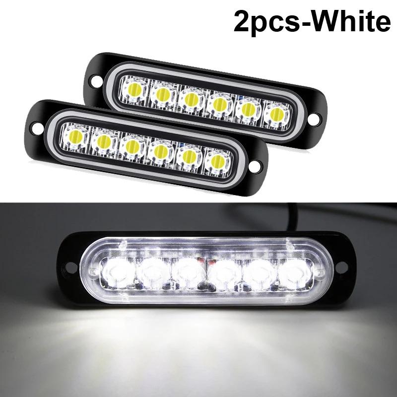 2 Pcs 6LED 12/24V Side Marker Warning Lights Daytime Running Lights for Trucks Cars LED Tail Lights Fiexed Warning Light Bar
2 Pcs 6LED 12/24V Side Marker Warning Lights Daytime Running Lights for Trucks Cars LED Tail Lights Fiexed Warning Light Bar