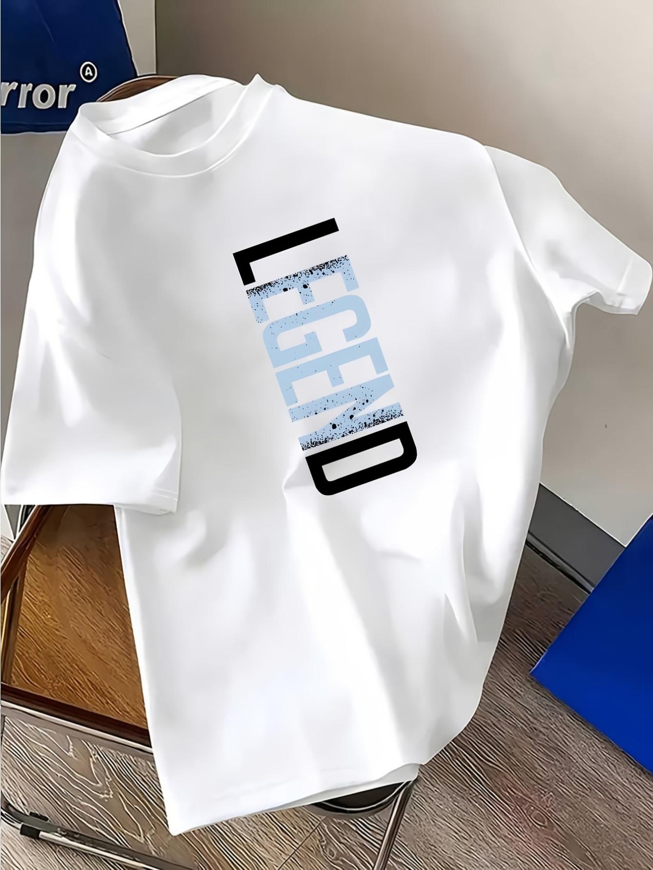 Printed with LEGEND Logo| Casual Summer Short-sleeved Crew Neck T-shirt with Geometric Pattern Design M
Printed with LEGEND Logo| Casual Summer Short-sleeved Crew Neck T-shirt with Geometric Pattern Design M