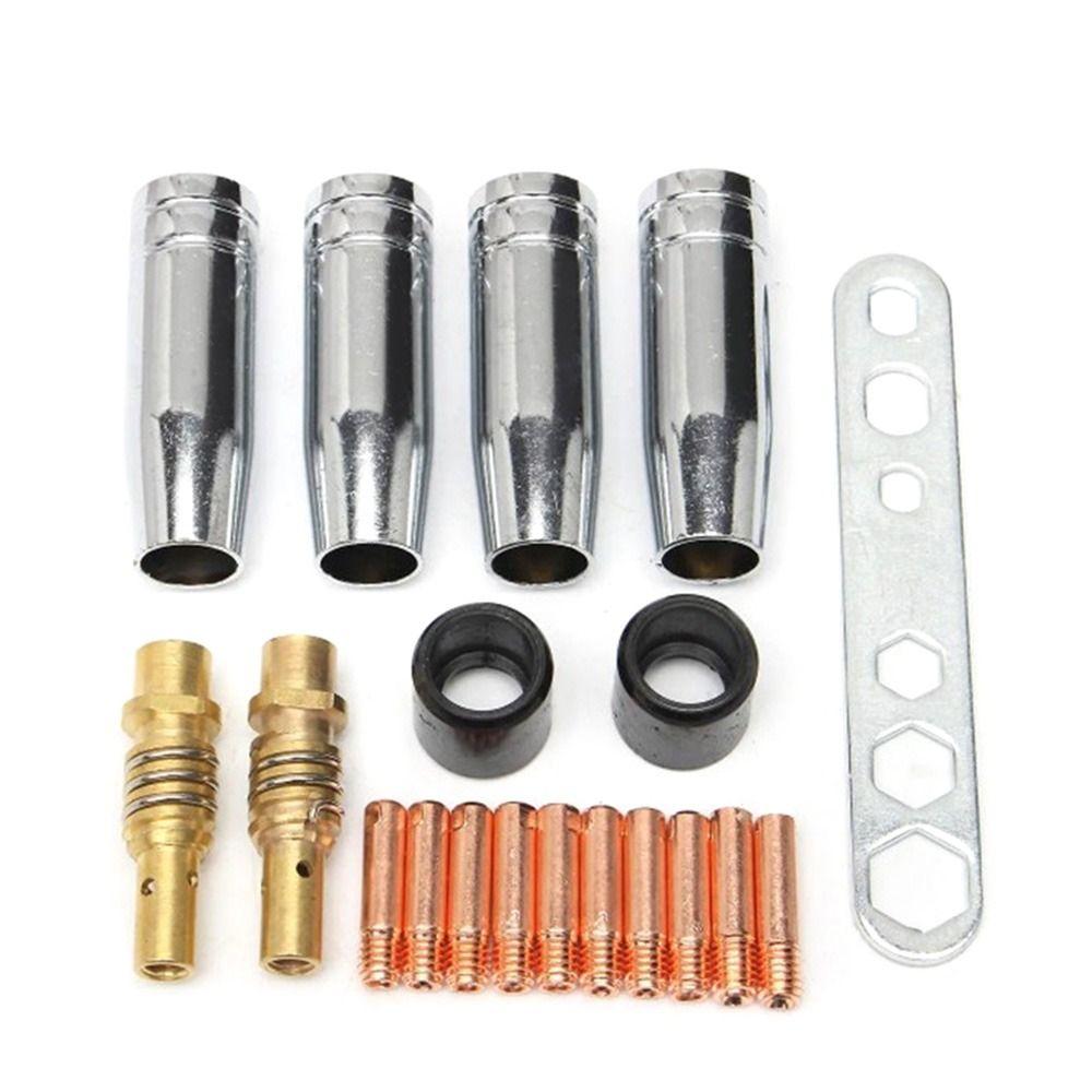 19 pcs Durable Contact Tip Argon Arc Welding Torch Gas Ceramic Nozzle Nozzle Holder MB15 MIG
19 pcs Durable Contact Tip Argon Arc Welding Torch Gas Ceramic Nozzle Nozzle Holder MB15 MIG