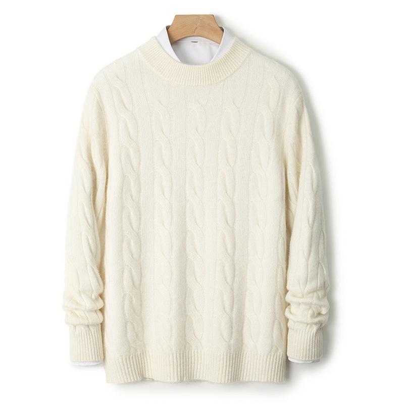 Men s Pure Wool Thickened Jacquard Knit Sweater - Warm, Business Casual, Round Neck. M білий
Men s Pure Wool Thickened Jacquard Knit Sweater - Warm, Business Casual, Round Neck. M білий