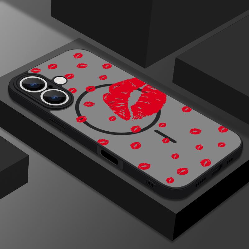 Прозрачный матовый чехол с рисунком губ для iPhone 16E 16 Pro Max 15 Pro 14 13, мягкий край, противоударный, для беспроводной зарядки Magsafe, магнитный чехол для телефона iPhone 14 Pro Max красный
Прозрачный матовый чехол с рисунком губ для iPhone 16E 16 Pro Max 15 Pro 14 13, мягкий край, противоударный, для беспроводной зарядки Magsafe, магнитный чехол для телефона iPhone 14 Pro Max красный