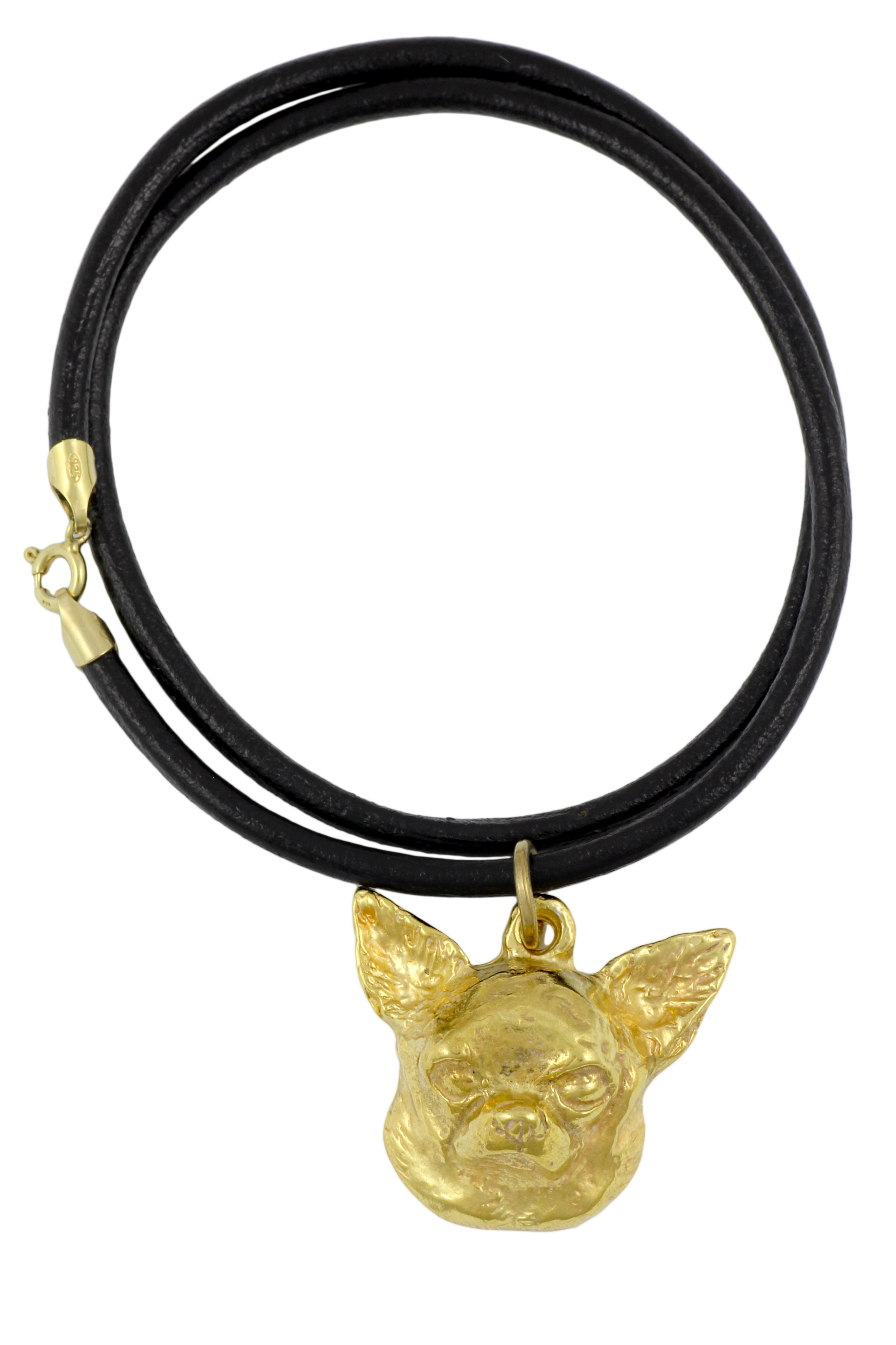 Chihuahua short-haired, Chihuahua smooth - necklace with a dog in a gift box, gold-plated pendant for a dog lover, striking jewelry by Art-Dog
Chihuahua short-haired, Chihuahua smooth - necklace with a dog in a gift box, gold-plated pendant for a dog lover, striking jewelry by Art-Dog
