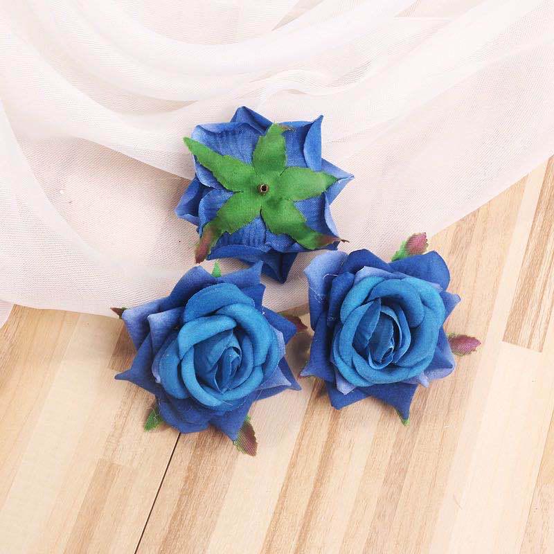 6.5cm Flocked Cloth Rose Flower Head for Wedding Decoration or Flower Arrangements темно-синього кольору
6.5cm Flocked Cloth Rose Flower Head for Wedding Decoration or Flower Arrangements темно-синього кольору