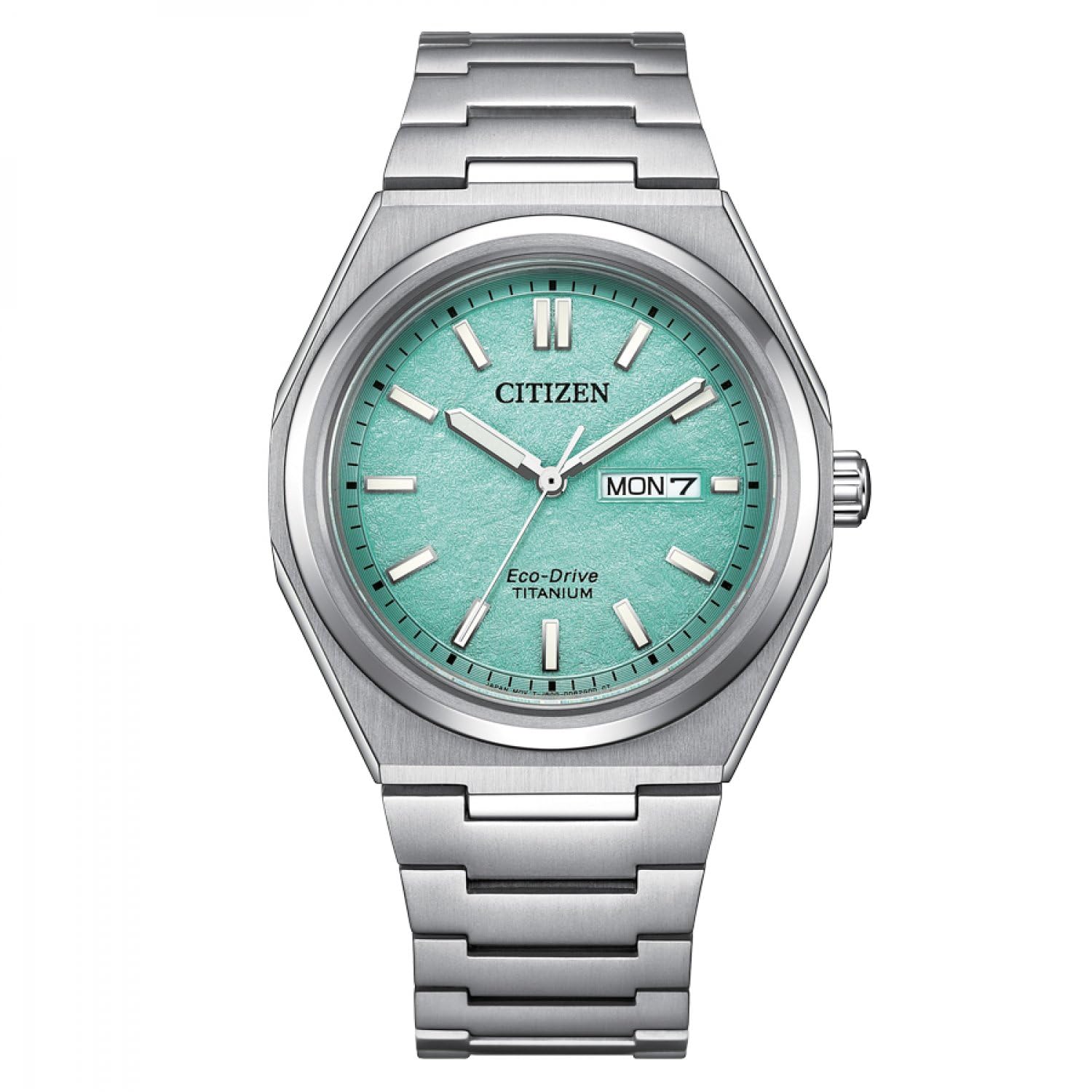 Citizen Super Titanium Turquoise Background Solo Pace Watch AW0130-85M Eco-Drive Men s
Citizen Super Titanium Turquoise Background Solo Pace Watch AW0130-85M Eco-Drive Men s