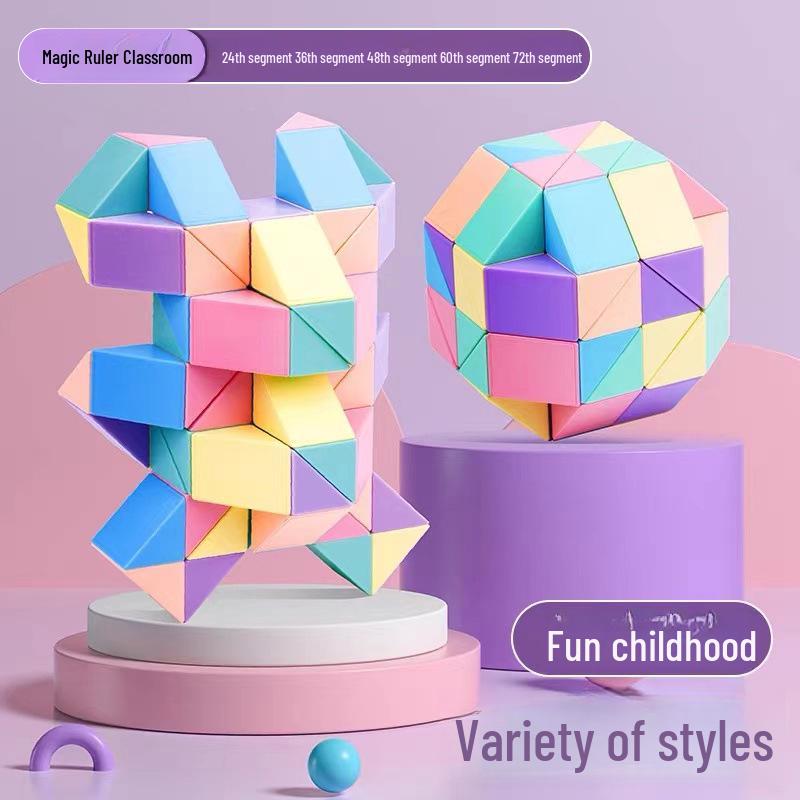 Macaron Magic Cube Set: 24, 36, 48, 60, 72 Sections - Children s Educational Toy Ruler 24 Sections Pink + Teaching Guide
Macaron Magic Cube Set: 24, 36, 48, 60, 72 Sections - Children s Educational Toy Ruler 24 Sections Pink + Teaching Guide