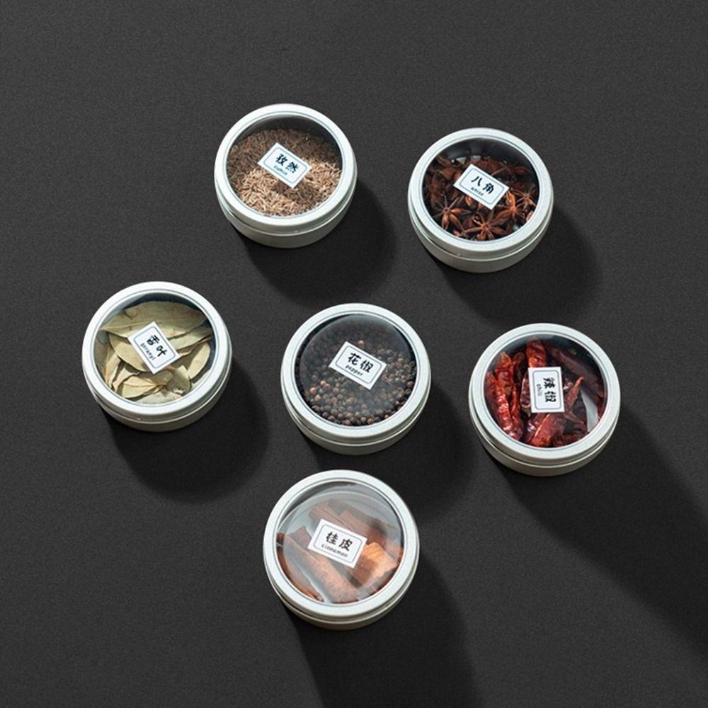 3Pcs Silver Magnetic Seasoning Containers Round Seasoning Storage Box Storing Condiments 3Pcs
3Pcs Silver Magnetic Seasoning Containers Round Seasoning Storage Box Storing Condiments 3Pcs