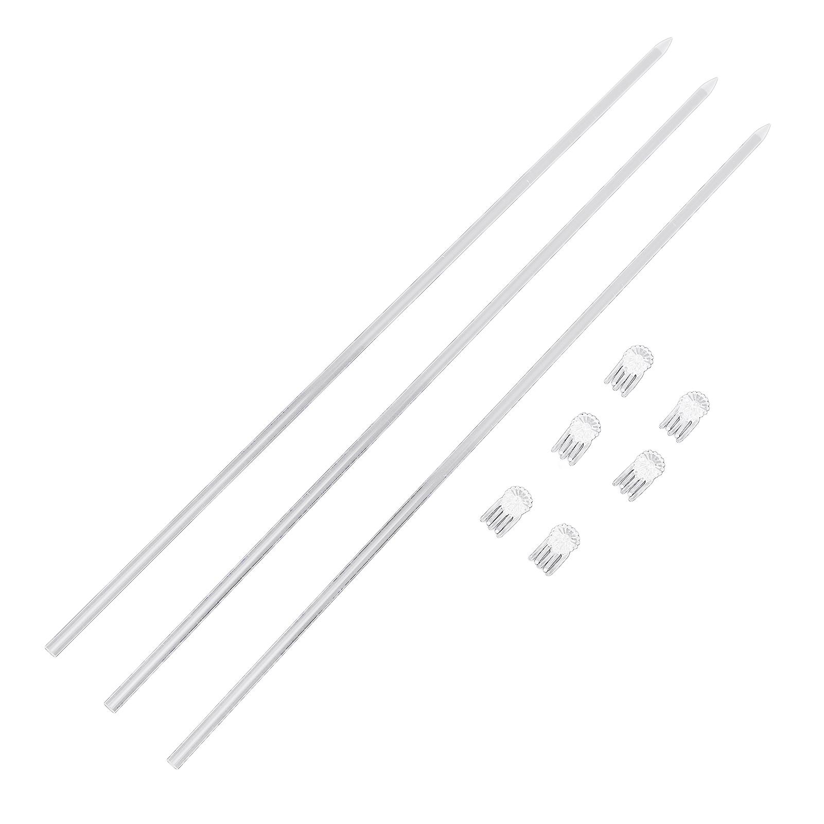 16 Pcs 15.6 Inch Acrylic Plant Stakes Clear Flower Support Sticks with 20 Pcs Clips for Orchid Potted Plants
16 Pcs 15.6 Inch Acrylic Plant Stakes Clear Flower Support Sticks with 20 Pcs Clips for Orchid Potted Plants