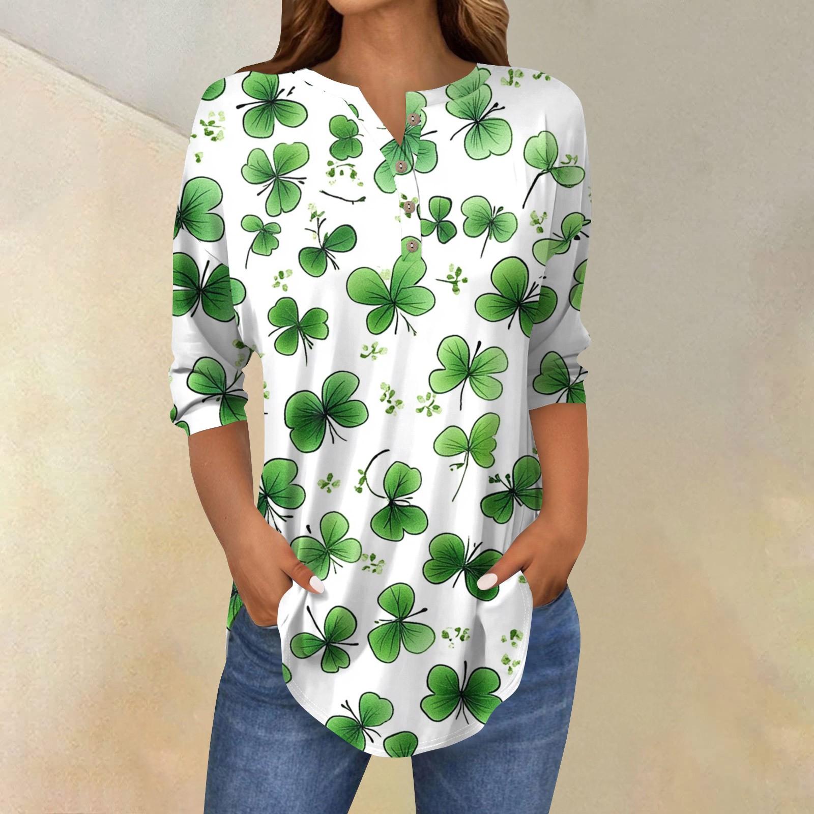 Women s Loose Button Collar Semana Print Three-quarter Sleeve T-shirt Shirt XXXL
Women s Loose Button Collar Semana Print Three-quarter Sleeve T-shirt Shirt XXXL