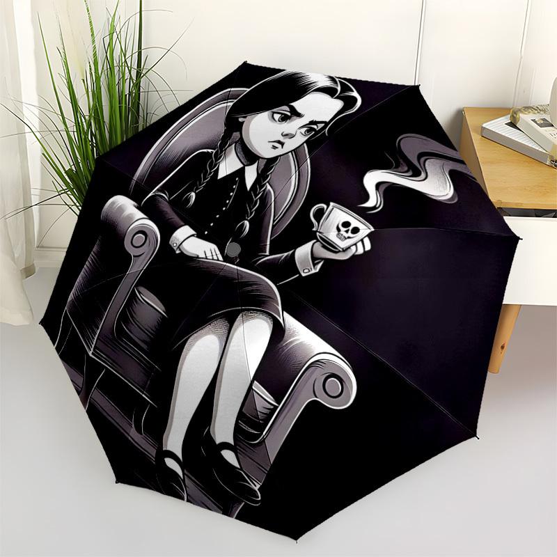 1pc Wednesday Automatic Folding Umbrella - 8-Rib Durable Iron Frame, Compact Portable for Daily Travel, Intricate Patterns yy251125242
1pc Wednesday Automatic Folding Umbrella - 8-Rib Durable Iron Frame, Compact Portable for Daily Travel, Intricate Patterns yy251125242