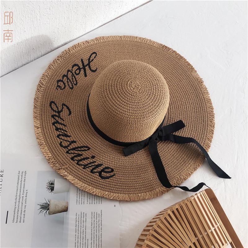 Simple Hundred Bow Embroidery Letter Furred Edge Trend Senior Straw Hat for Women s Beach Outing Domed Large Shade Hat 56 бежевий
Simple Hundred Bow Embroidery Letter Furred Edge Trend Senior Straw Hat for Women s Beach Outing Domed Large Shade Hat 56 бежевий