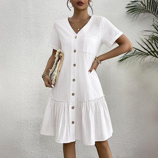Women s Summer Cotton Linen Midi Dress Casual Short Sleeve V-Neck Button Down Dress Flowy Ruffled A-Line Beach Sundress XL вина червоного кольору
Women s Summer Cotton Linen Midi Dress Casual Short Sleeve V-Neck Button Down Dress Flowy Ruffled A-Line Beach Sundress XL вина червоного кольору
