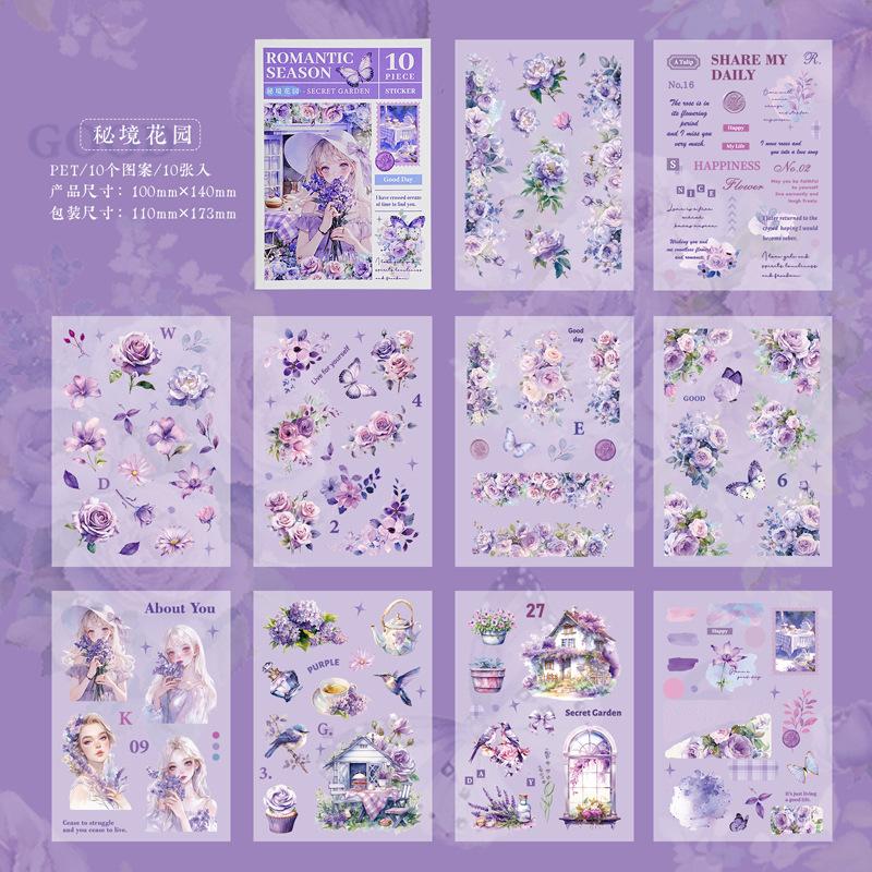 Mr. Paper, Romantic Floral Character Stickers, Scrapbook, Photo Frame, Hang Tag, Diary Decoration Stickers, 10 Sheets/pack
Mr. Paper, Romantic Floral Character Stickers, Scrapbook, Photo Frame, Hang Tag, Diary Decoration Stickers, 10 Sheets/pack