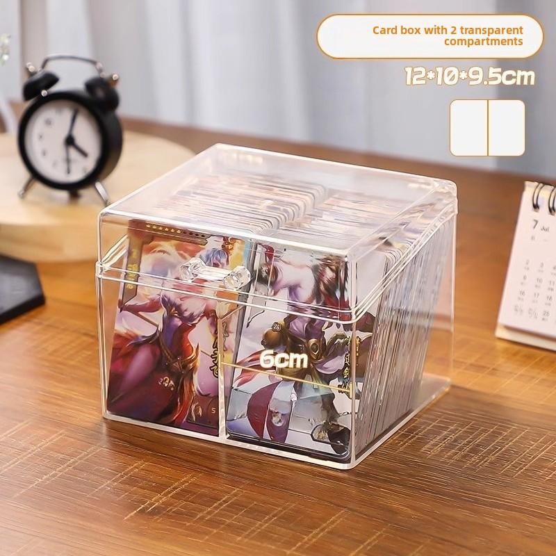 1pc Card Storage Box Acrylic Transparent Case for Blind Box Cards Compartment Flip Cover Organizer for Business Cards
1pc Card Storage Box Acrylic Transparent Case for Blind Box Cards Compartment Flip Cover Organizer for Business Cards