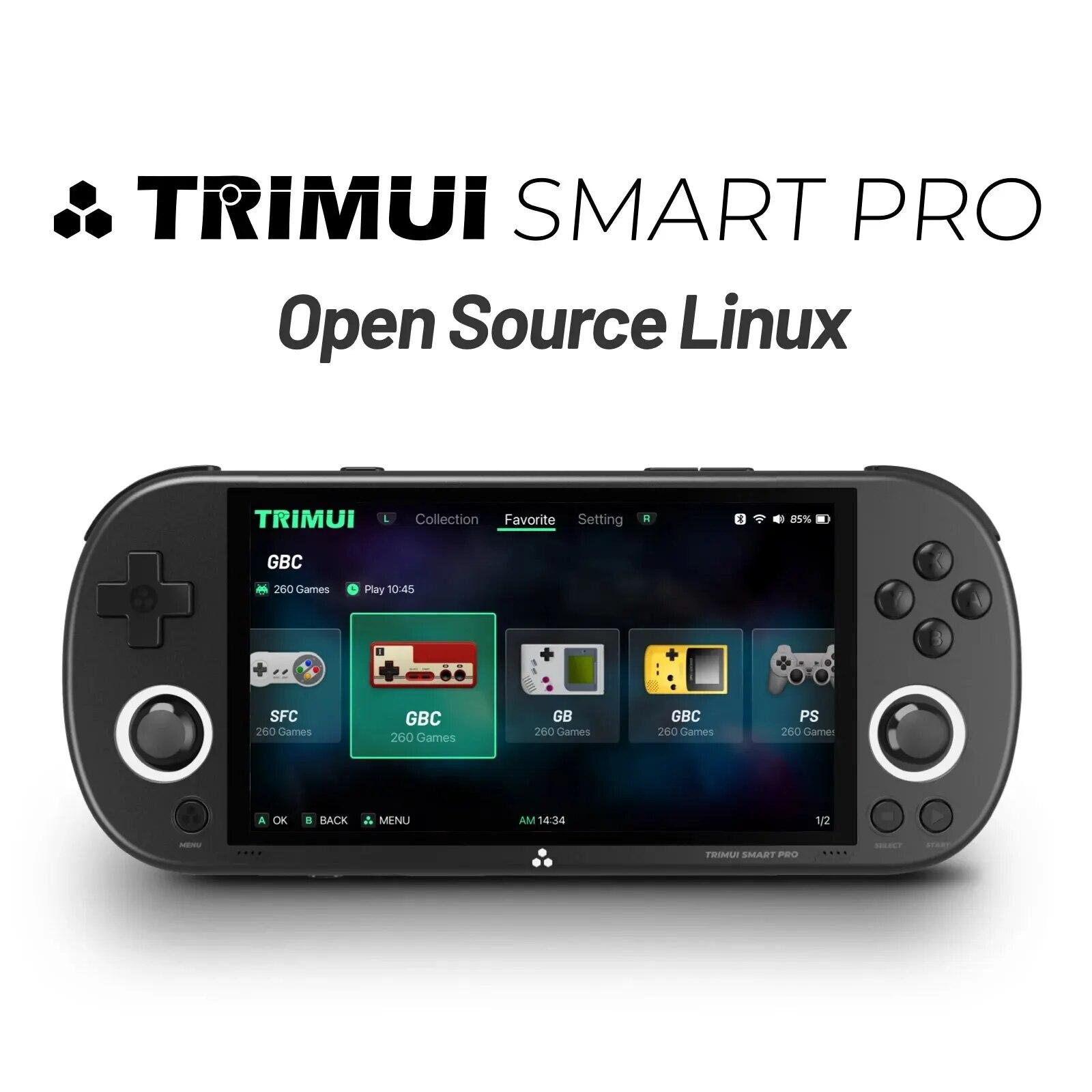 Портативная игровая консоль Smart Pro, 4,96 дюйма, IPS-экран, система Linux, джойстик, RGB-подсветка, игровая консоль Trimui в стиле ретро, подарок
Портативная игровая консоль Smart Pro, 4,96 дюйма, IPS-экран, система Linux, джойстик, RGB-подсветка, игровая консоль Trimui в стиле ретро, подарок