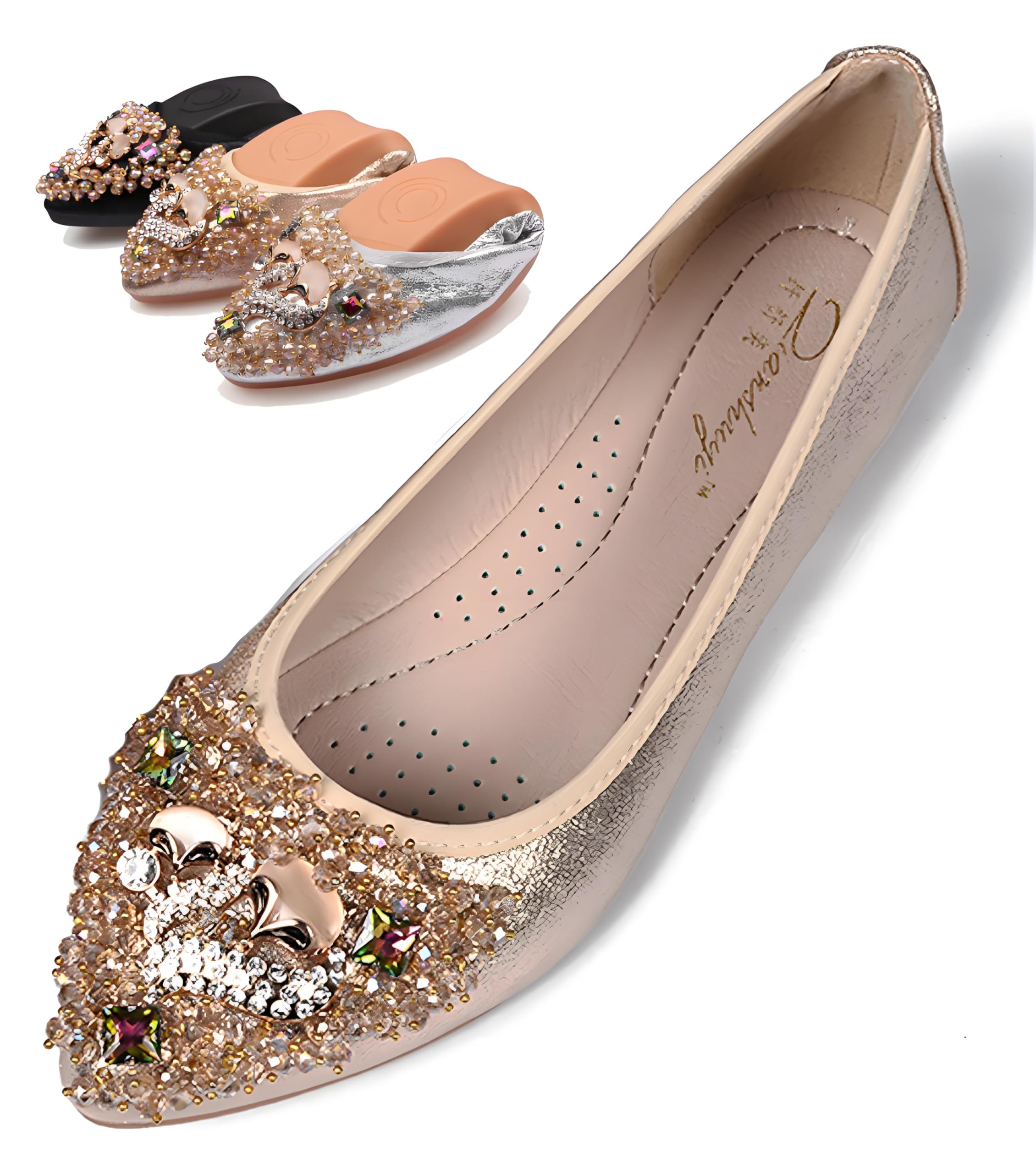 DADAWEN Складные Портативные Туфли-лодочки с Инкрустацией, Мягкие и Удобные Балетки для и Размер Женская Декорация, Слипоны Свадьбы, Путешествия, Поездки на работу, золотой
DADAWEN Складные Портативные Туфли-лодочки с Инкрустацией, Мягкие и Удобные Балетки для и Размер Женская Декорация, Слипоны Свадьбы, Путешествия, Поездки на работу, золотой