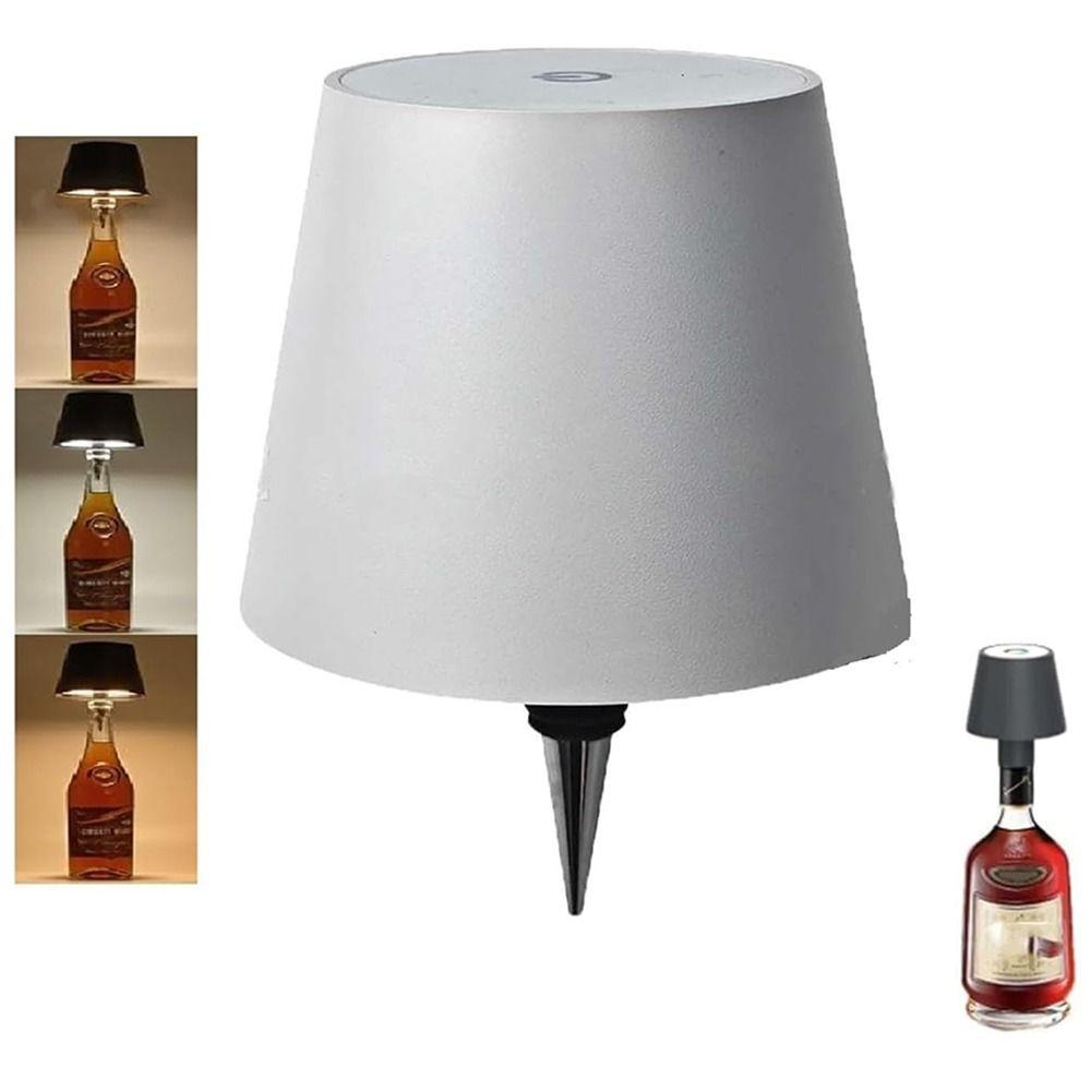 Portable Bottle Light Head Creative Cordless Table Lamp Stylish Reading Light Bedroom White-Tricolor light
Portable Bottle Light Head Creative Cordless Table Lamp Stylish Reading Light Bedroom White-Tricolor light