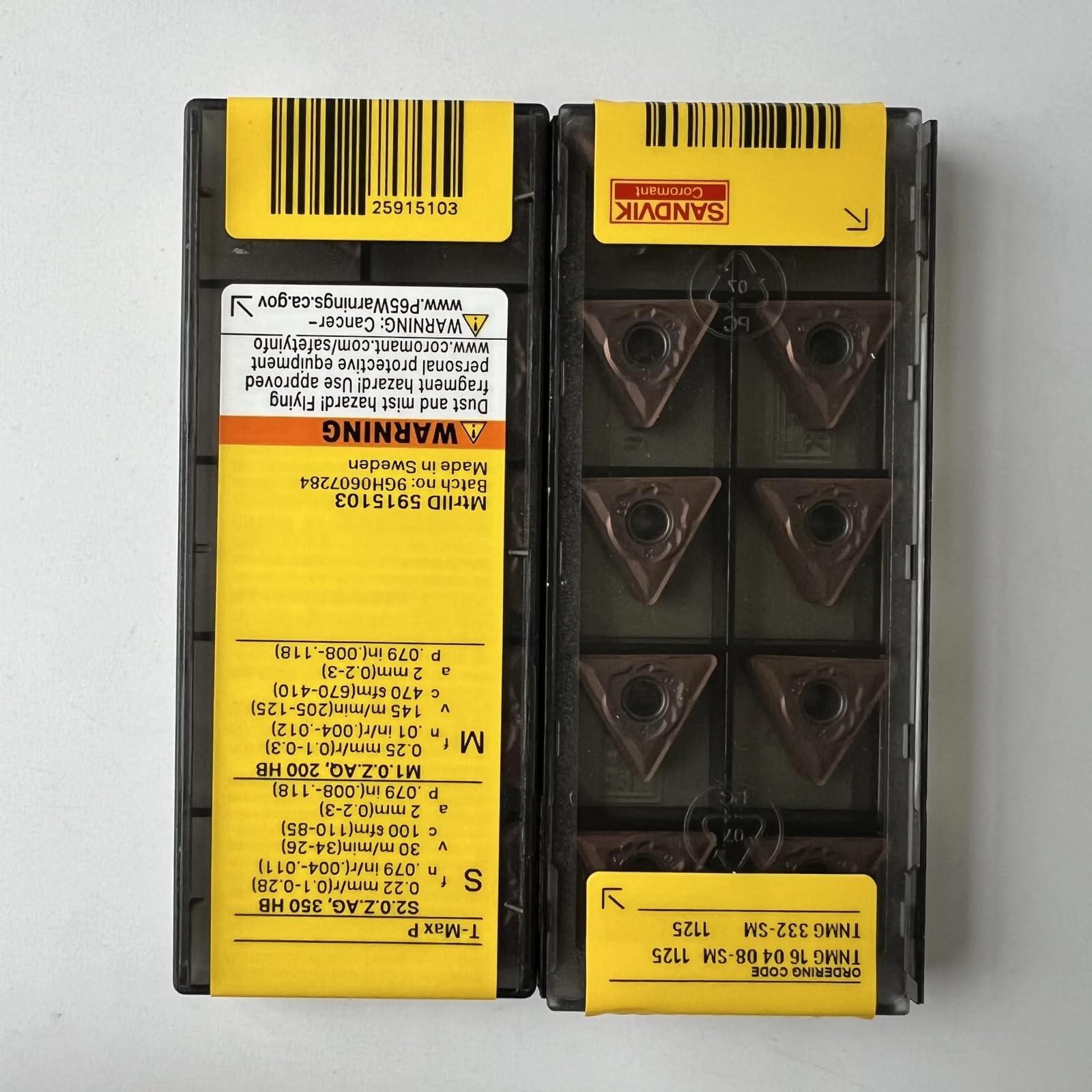 Original Sandvik / TNMG160408-SM 1125 /CNC lathe carbide blade tool 10 Pcs
Original Sandvik / TNMG160408-SM 1125 /CNC lathe carbide blade tool 10 Pcs