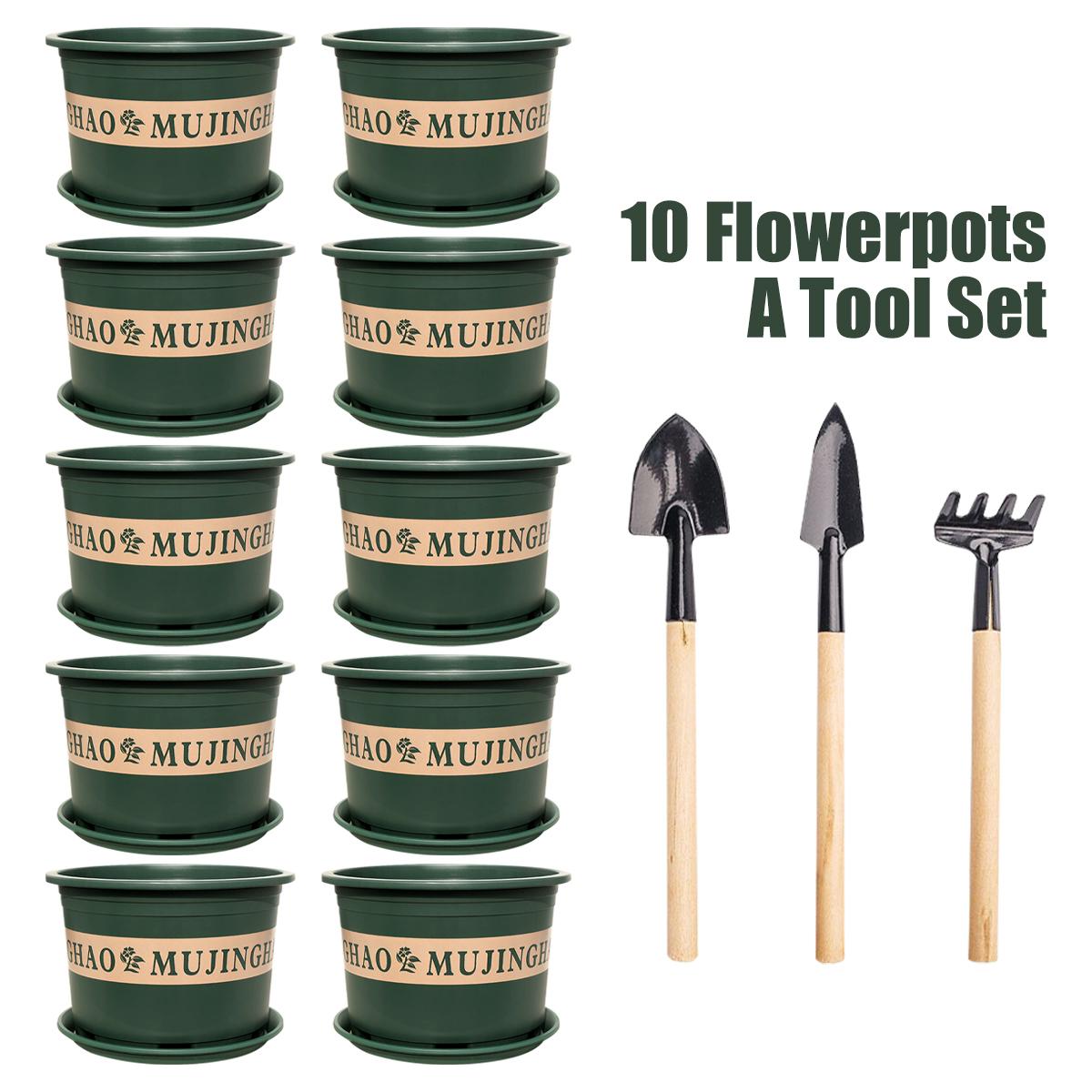 10/20 Pcs Plastic Plant Pots with Drainage Holes and Trays 3 Free Soil Changing Shovel Accessories Green Plastic Seedling Pots
10/20 Pcs Plastic Plant Pots with Drainage Holes and Trays 3 Free Soil Changing Shovel Accessories Green Plastic Seedling Pots