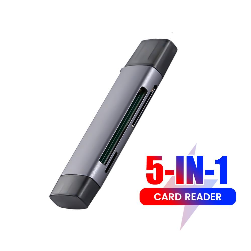 Многофункциональный USB 2.0 кард-ридер, 5-в-1, поддерживает карты памяти CF, SD, TF, USB-флеш-накопители, подходит для ПК и ноутбуков чёрный
Многофункциональный USB 2.0 кард-ридер, 5-в-1, поддерживает карты памяти CF, SD, TF, USB-флеш-накопители, подходит для ПК и ноутбуков чёрный