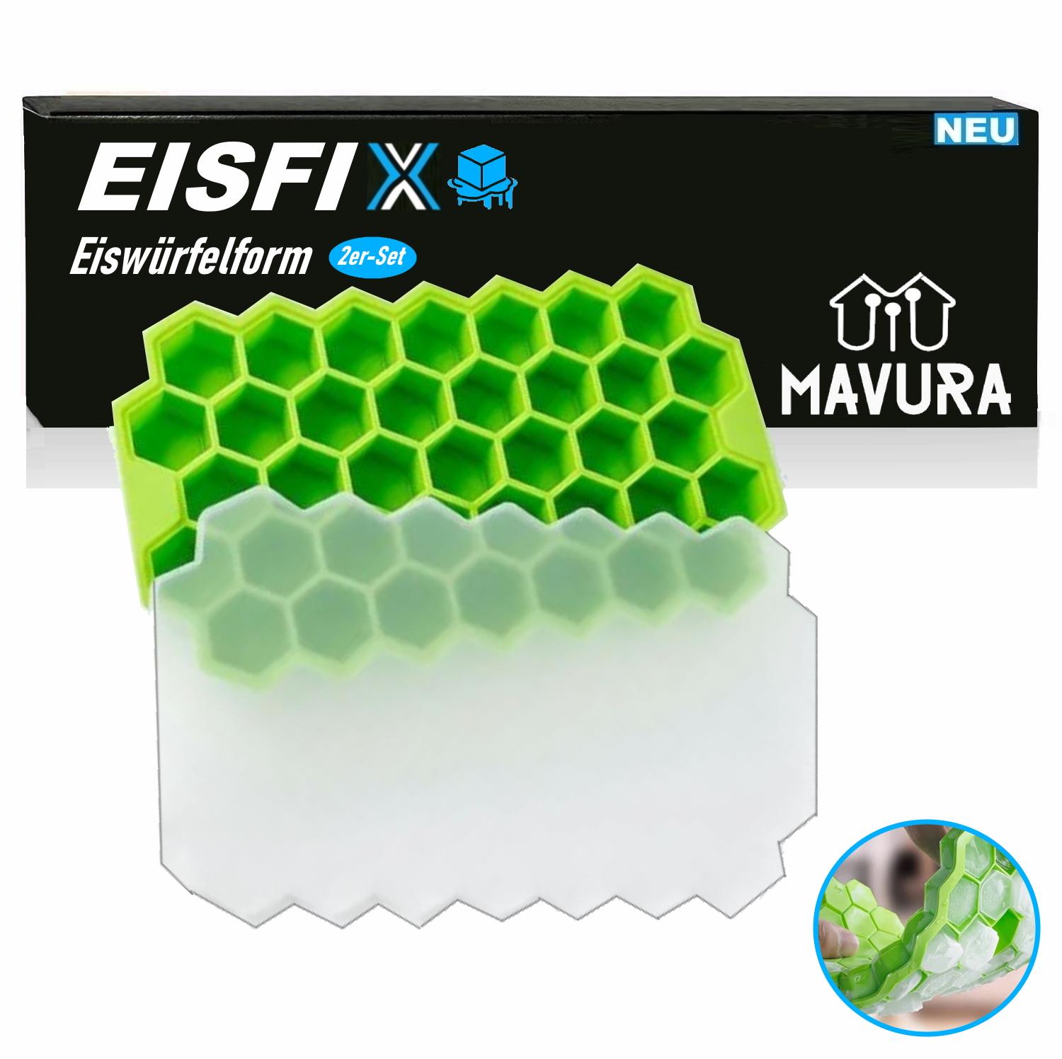 EISFIX 2x форма для кубиків льоду силіконова форма для льоду форма для льоду контейнер для кубиків льоду
EISFIX 2x форма для кубиків льоду силіконова форма для льоду форма для льоду контейнер для кубиків льоду