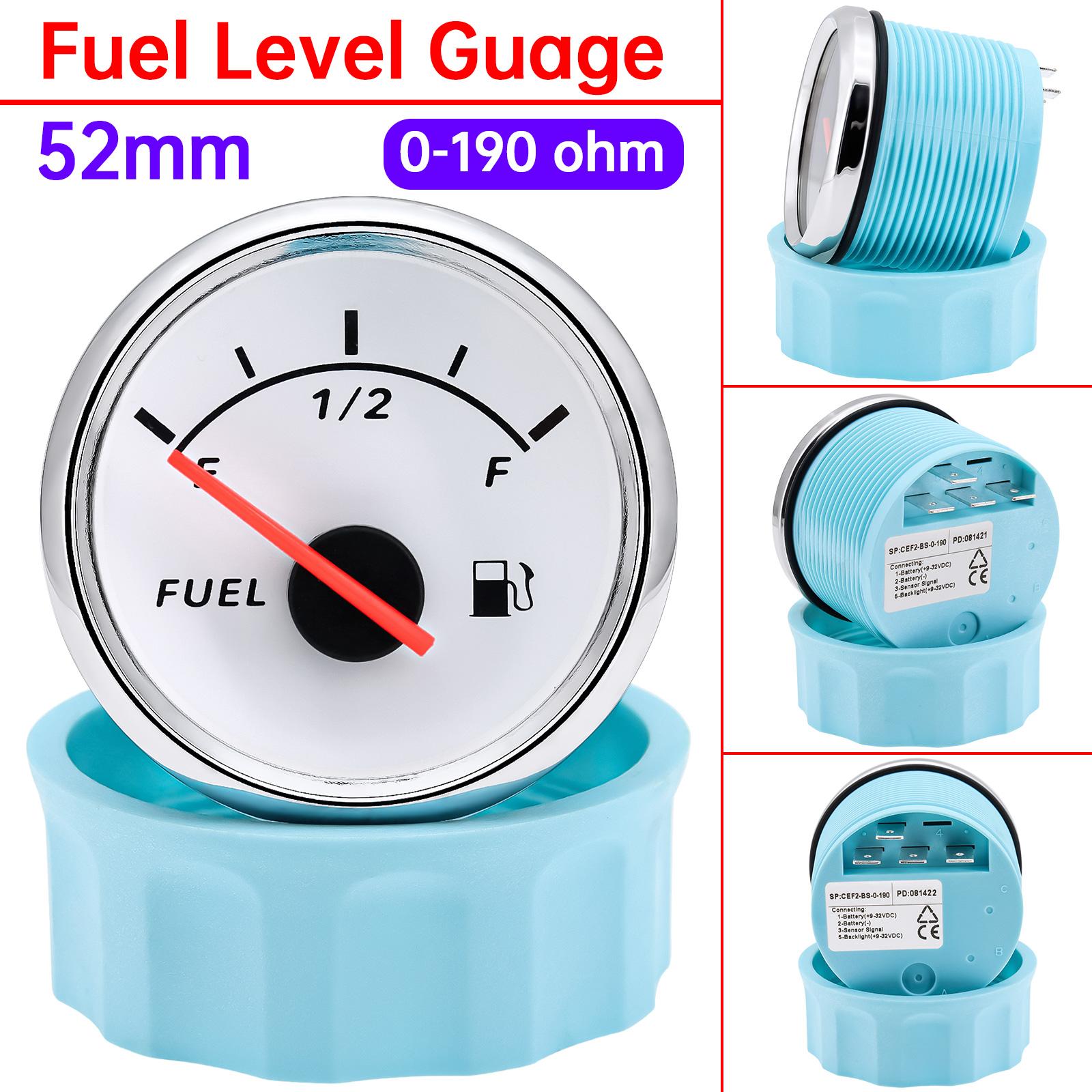 Указатель уровня топлива 0-190 Ом, 52 мм с красной светодиодной подсветкой, Указатель уровня топлива, 240-33 Ом, от пустого до полного для автомобиля, лодки, грузовика, 12 В
Указатель уровня топлива 0-190 Ом, 52 мм с красной светодиодной подсветкой, Указатель уровня топлива, 240-33 Ом, от пустого до полного для автомобиля, лодки, грузовика, 12 В