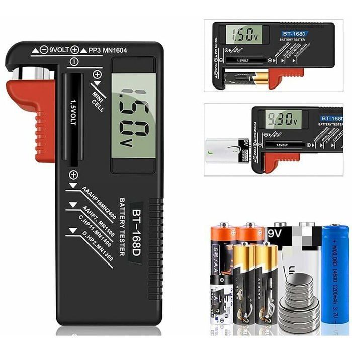 Testeur de Piles Universel Numrique pour AA AAA C PP3 9V 15V Fonctionne sans Pile couleurs multiples Largeight
Testeur de Piles Universel Numrique pour AA AAA C PP3 9V 15V Fonctionne sans Pile couleurs multiples Largeight