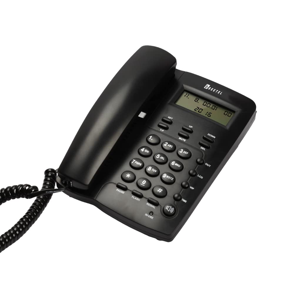 Beetel M56 Caller ID проводной стационарный телефон с 16-разрядным ЖК-дисплеем и регулируемой контрастностью, 2-сторонний динамик, классический дизайн, черный чёрный
Beetel M56 Caller ID проводной стационарный телефон с 16-разрядным ЖК-дисплеем и регулируемой контрастностью, 2-сторонний динамик, классический дизайн, черный чёрный