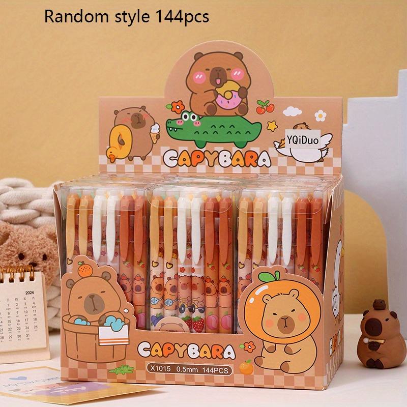 Back to school season 144pcs/Box 0.5mm brown Kapibala pattern press pen box cartoon neutral pen creative stationery Random style 144pcs
Back to school season 144pcs/Box 0.5mm brown Kapibala pattern press pen box cartoon neutral pen creative stationery Random style 144pcs