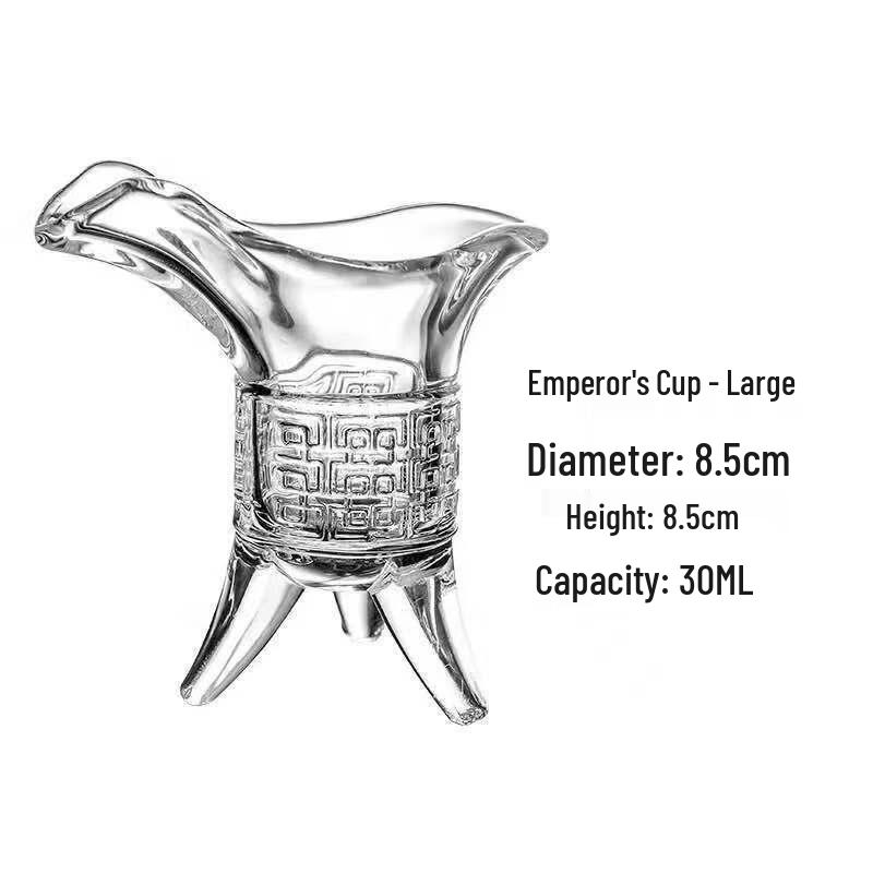 Shangqi Сделанные вручную стеклянные чаши для вина Цзю в античном стиле (3-Pack)
Shangqi Сделанные вручную стеклянные чаши для вина Цзю в античном стиле (3-Pack)