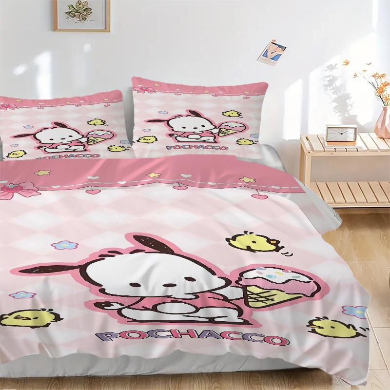3pcs Pochacco s Sweet Adventure Sanrio Bedding Set - Includes 1 Quilt Cover and 2 Pillowcases, Comfortable Bedding with Stylish Design for B 135x200cm
3pcs Pochacco s Sweet Adventure Sanrio Bedding Set - Includes 1 Quilt Cover and 2 Pillowcases, Comfortable Bedding with Stylish Design for B 135x200cm