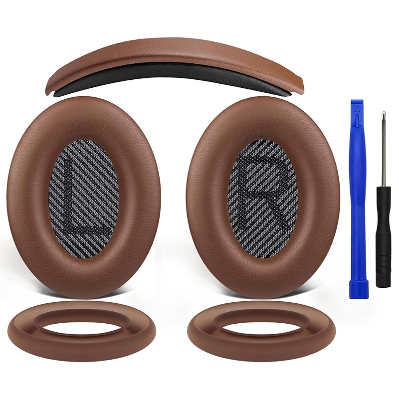 SOULWIT ear pads + headband ear pad cover Bose QuietComfort 35 QC35, QC35 ii Over-Ear headset for exchange kit headphone replacement pad Prevention of
SOULWIT ear pads + headband ear pad cover Bose QuietComfort 35 QC35, QC35 ii Over-Ear headset for exchange kit headphone replacement pad Prevention of