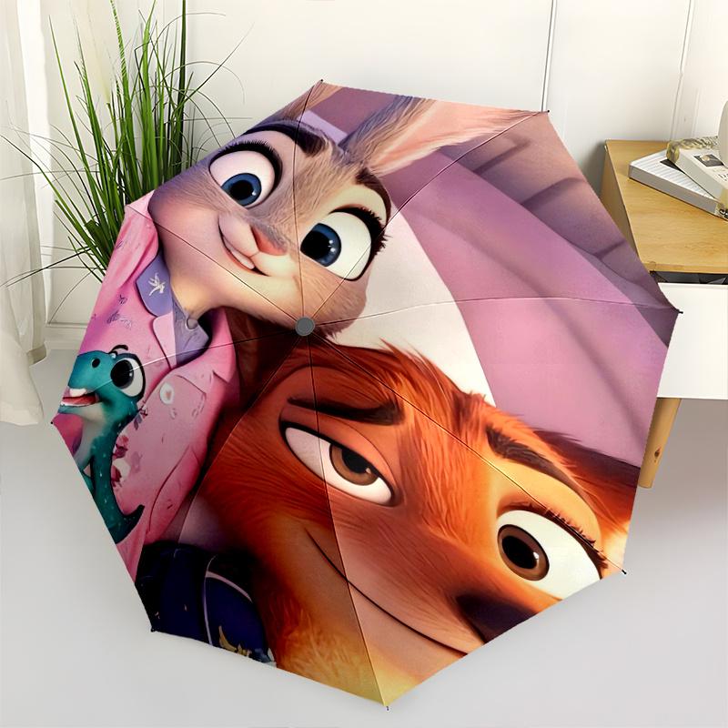 Nick & Judy and Pets Automatic Opening and Closing Cartoon Umbrella - Small Umbrella Suitable for Various Occasions, Portable 3-Fold Small U
Nick & Judy and Pets Automatic Opening and Closing Cartoon Umbrella - Small Umbrella Suitable for Various Occasions, Portable 3-Fold Small U