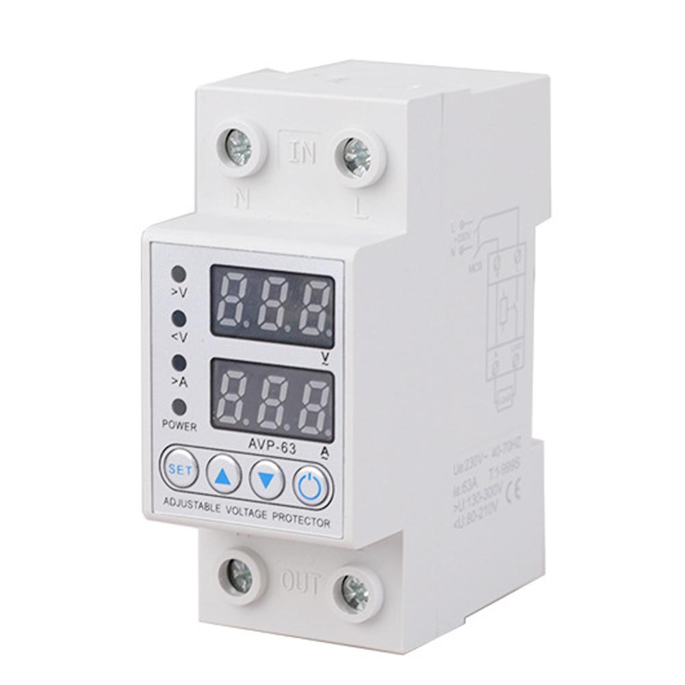 220V 40/63A Adjustable Over Under Voltage Protective Device Over Current Protection Limit Relay Protector Ammeter Voltmeter
220V 40/63A Adjustable Over Under Voltage Protective Device Over Current Protection Limit Relay Protector Ammeter Voltmeter