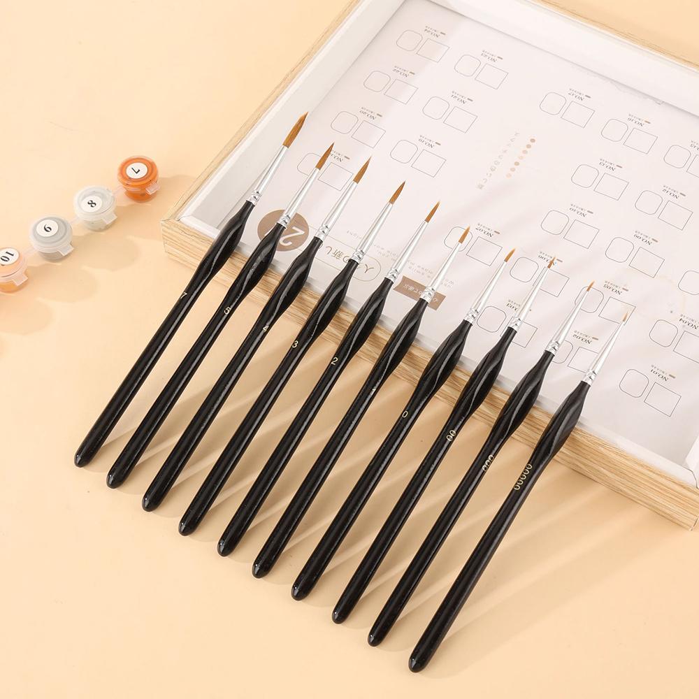Miniature Painting Brush Set 11pcs Nylon Hair Wood Material Triangle Design чёрный
Miniature Painting Brush Set 11pcs Nylon Hair Wood Material Triangle Design чёрный