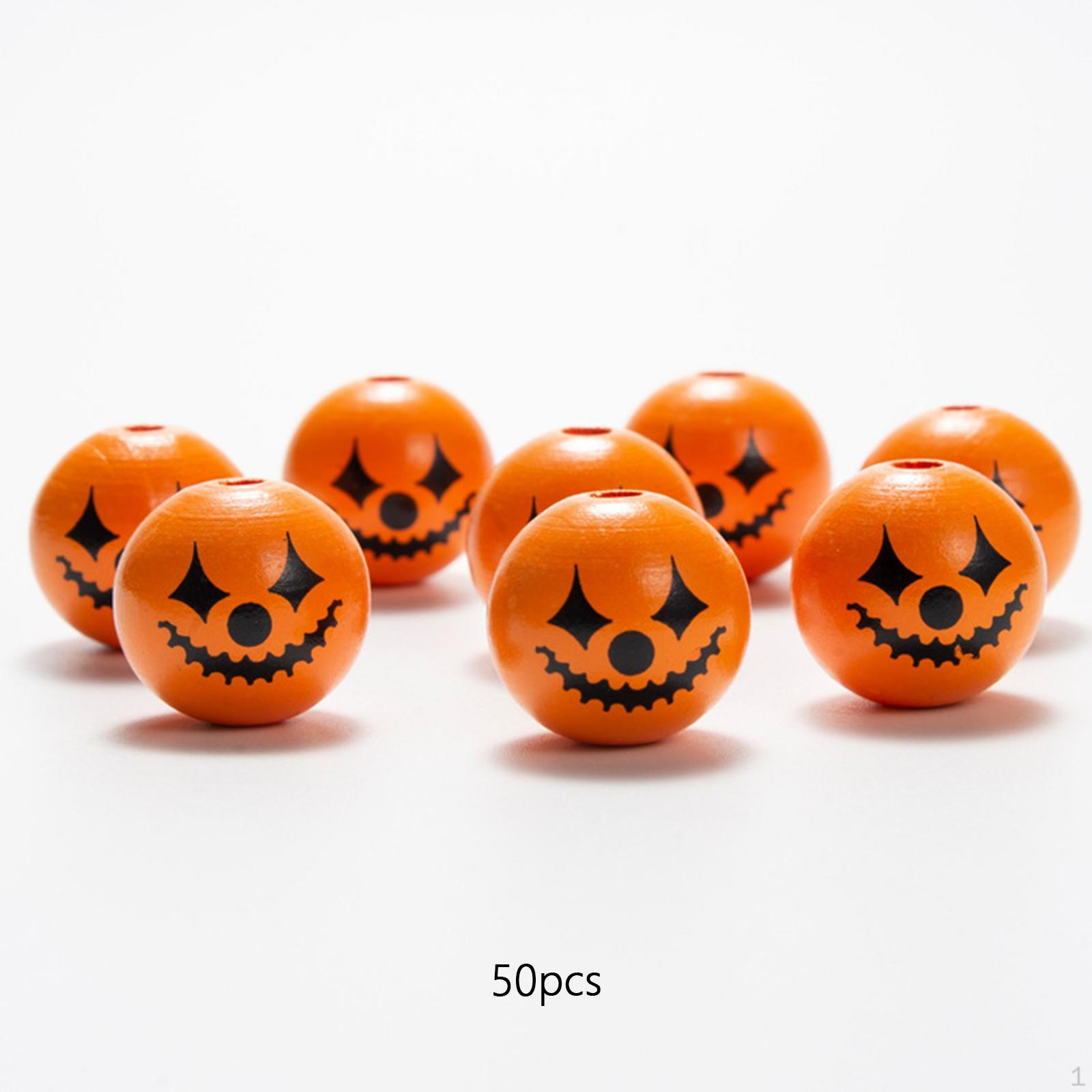 50 Pcs Halloween Wooden Beads Decoration Spacer Loose Smooth Eyeball Bead for style B
50 Pcs Halloween Wooden Beads Decoration Spacer Loose Smooth Eyeball Bead for style B