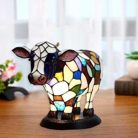 Vintage Colorful Cow Table Lamp USB Operated Living Room Bedroom Nightstand Bedside Resin Dairy
Vintage Colorful Cow Table Lamp USB Operated Living Room Bedroom Nightstand Bedside Resin Dairy