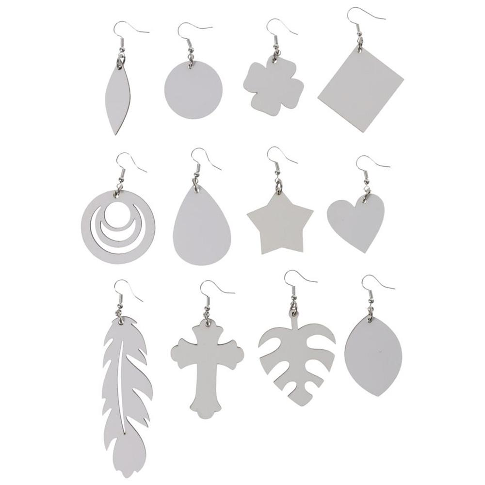 MDF Sublimation 12 Assorted Shapes Wire Hooks Earring Pendants Earring Blank DIY Jewelry Making
MDF Sublimation 12 Assorted Shapes Wire Hooks Earring Pendants Earring Blank DIY Jewelry Making