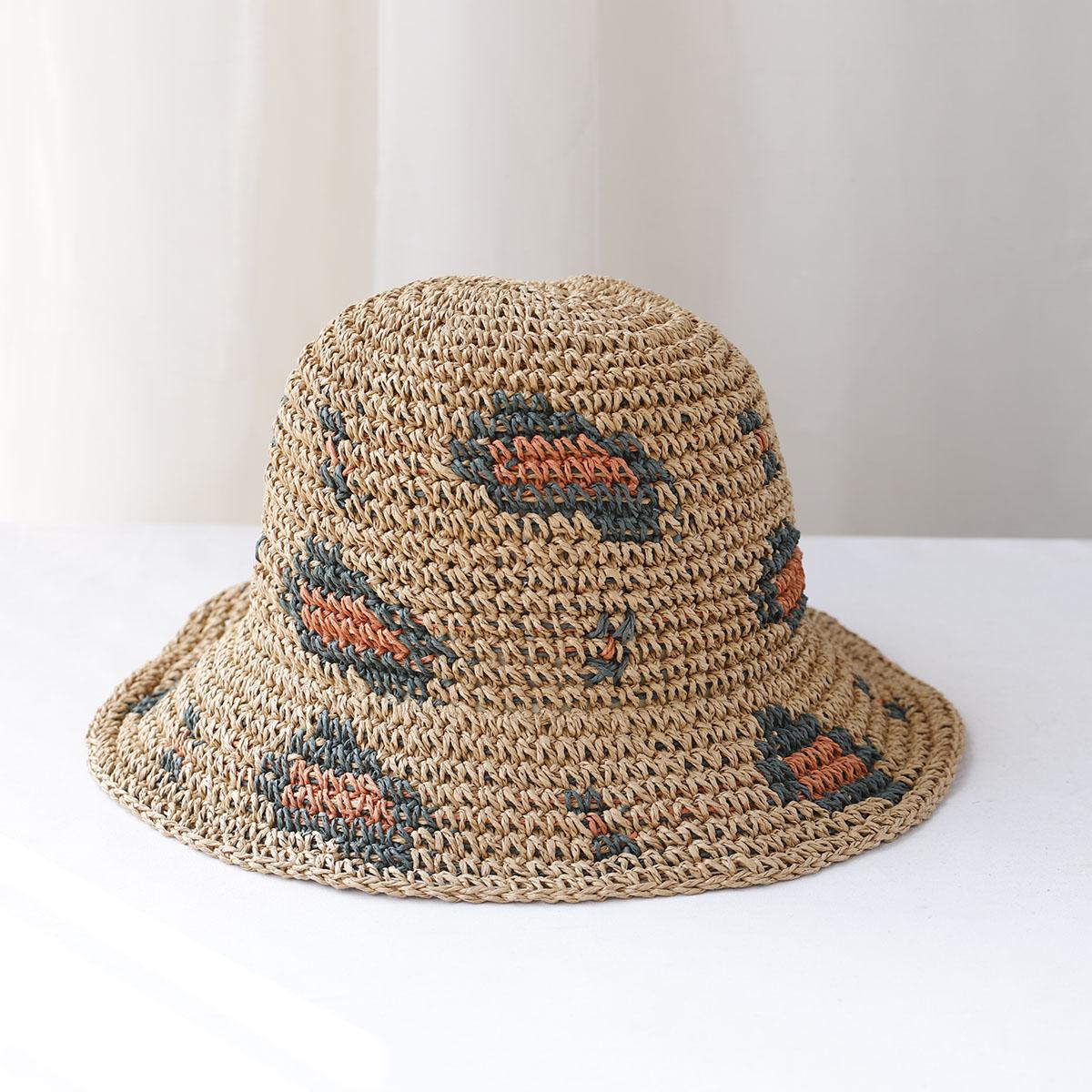 Beach Korean Straw Hat Summer Women Visor Bucket Hat Fisherman Hat Hand weaving Panama Girl Fishing leopard print Sun Hats 56-58cm хакі
Beach Korean Straw Hat Summer Women Visor Bucket Hat Fisherman Hat Hand weaving Panama Girl Fishing leopard print Sun Hats 56-58cm хакі