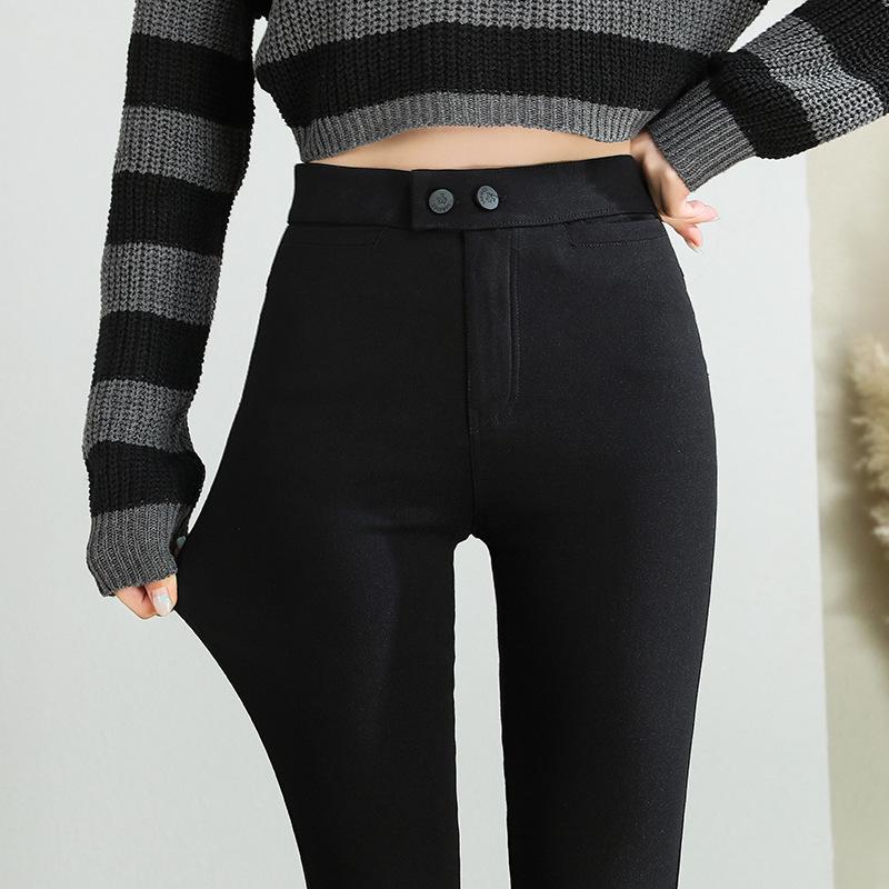 Women s High-Waisted Fleece-Lined Magic Pants - Slim Fit, Black, Warm, with Three-Row Button Design L (recommended weight 110-120 jin)
Women s High-Waisted Fleece-Lined Magic Pants - Slim Fit, Black, Warm, with Three-Row Button Design L (recommended weight 110-120 jin)