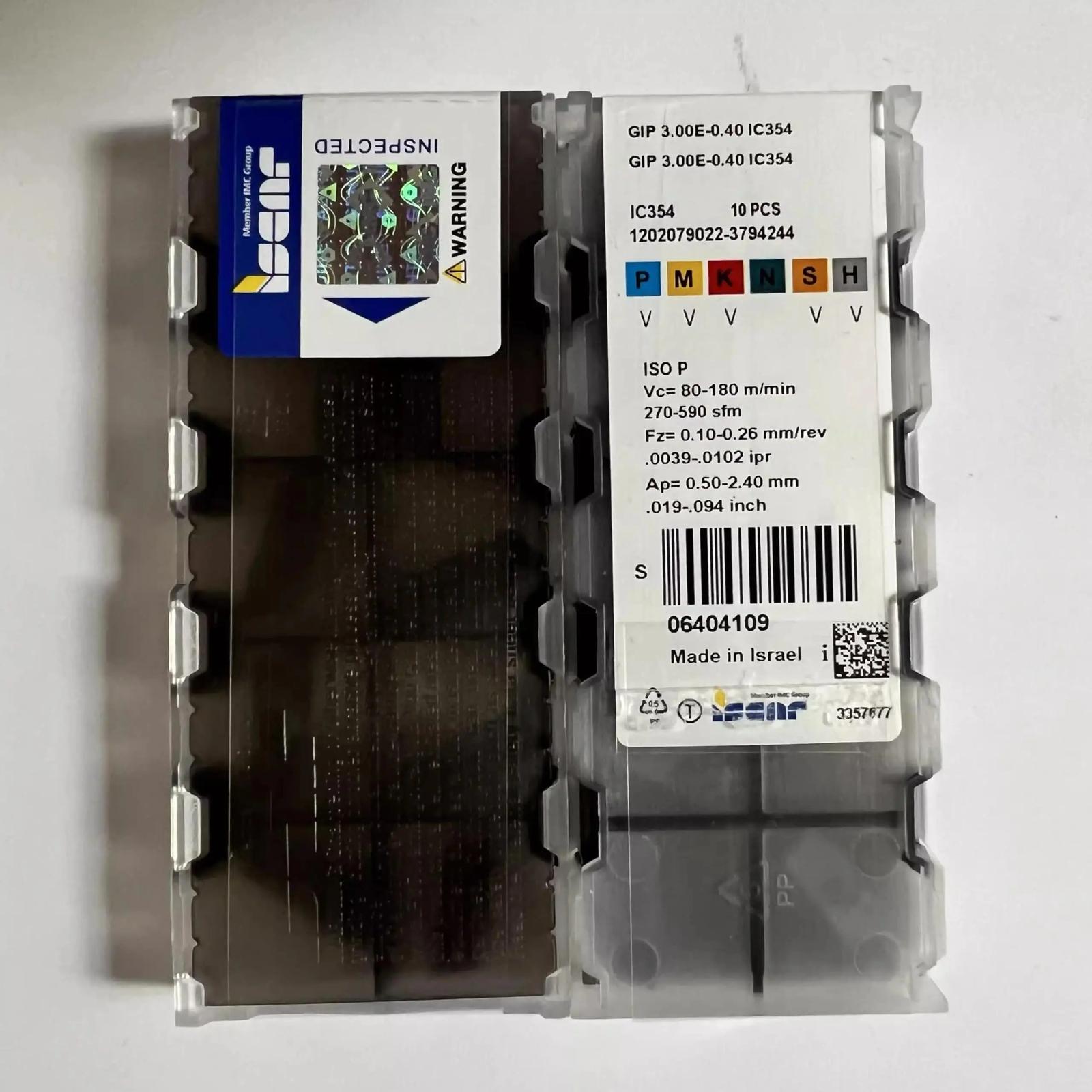 ISCAR / GIP3.00E-0.40 IC354 /Industrial indexable Carbide Inserts 10 PCS
ISCAR / GIP3.00E-0.40 IC354 /Industrial indexable Carbide Inserts 10 PCS