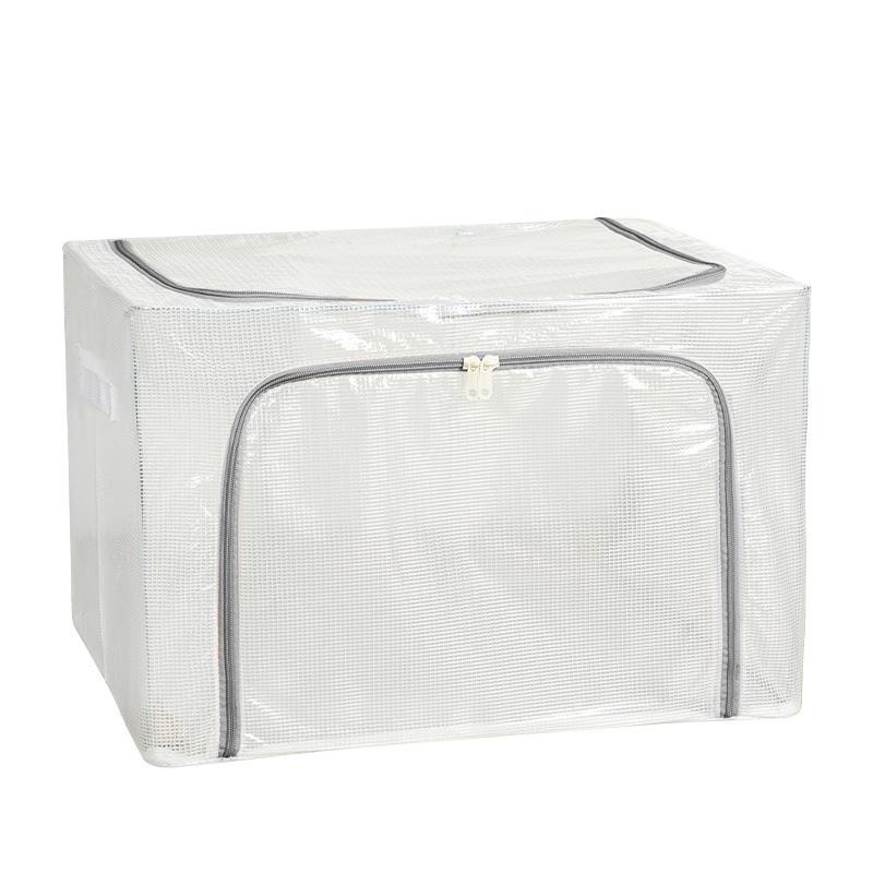 Transparent PVC Storage Box Waterproof Household Dormitory Storage Clothes Blankets Folding Wardrobes Dust-proof Organizer 40*30*20cm 24L сірий
Transparent PVC Storage Box Waterproof Household Dormitory Storage Clothes Blankets Folding Wardrobes Dust-proof Organizer 40*30*20cm 24L сірий