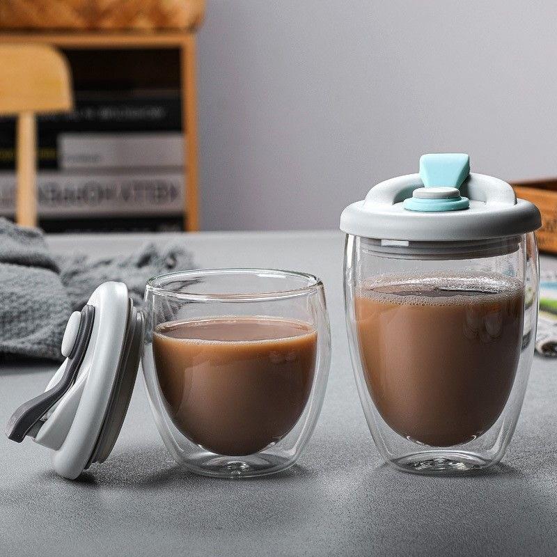 Double-Walled Egg-Shaped Glass Cup with Lid and Handle – Heat-Insulating, High Borosilicate, Ideal for Coffee and Travel. Perfect Gift! 250 ml
Double-Walled Egg-Shaped Glass Cup with Lid and Handle – Heat-Insulating, High Borosilicate, Ideal for Coffee and Travel. Perfect Gift! 250 ml