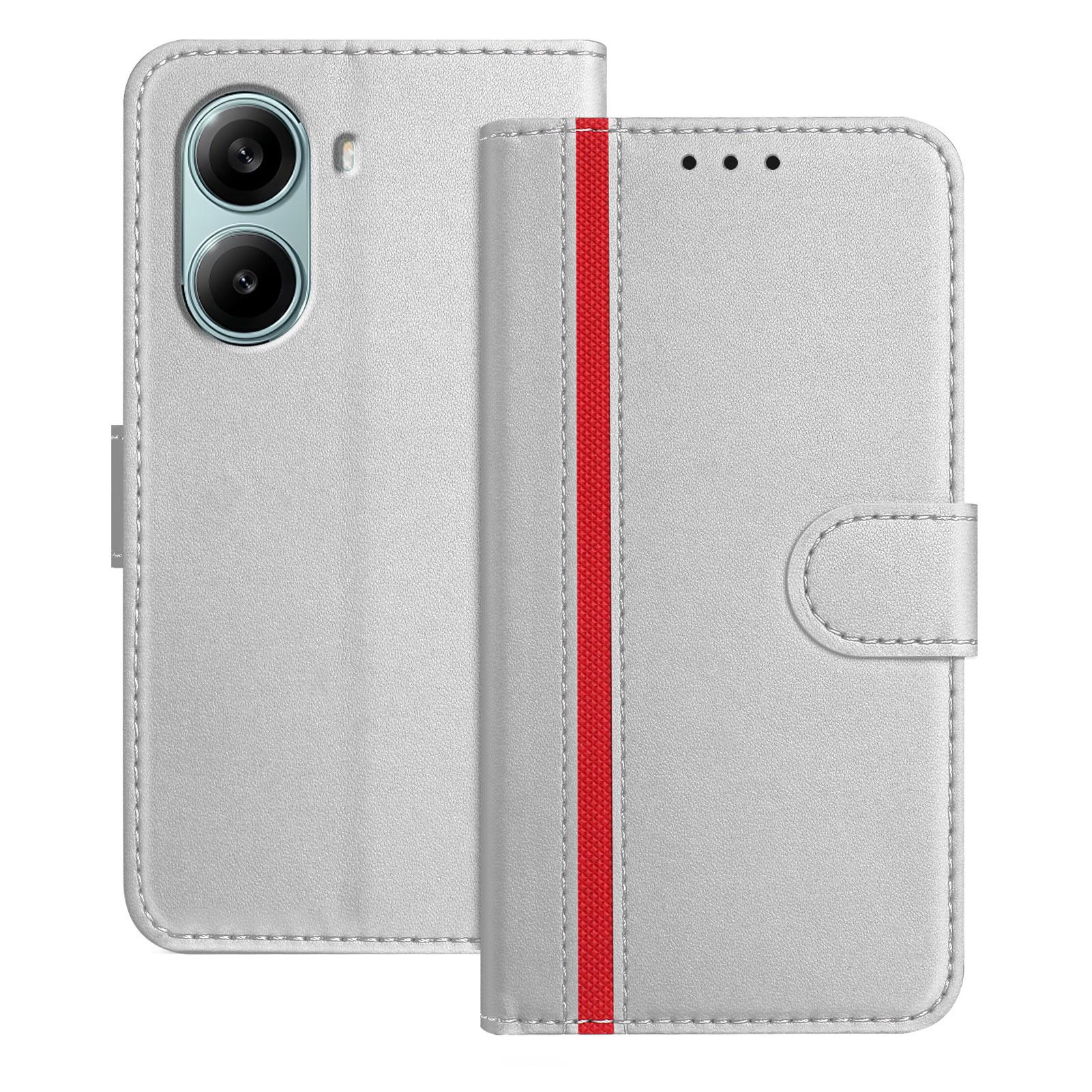 For Xiaomi Redmi Turbo 4 Pro 5G Phone Cases Wallet Stand Color Splicing Leather Cover with Magnetic Clasp Silver
For Xiaomi Redmi Turbo 4 Pro 5G Phone Cases Wallet Stand Color Splicing Leather Cover with Magnetic Clasp Silver