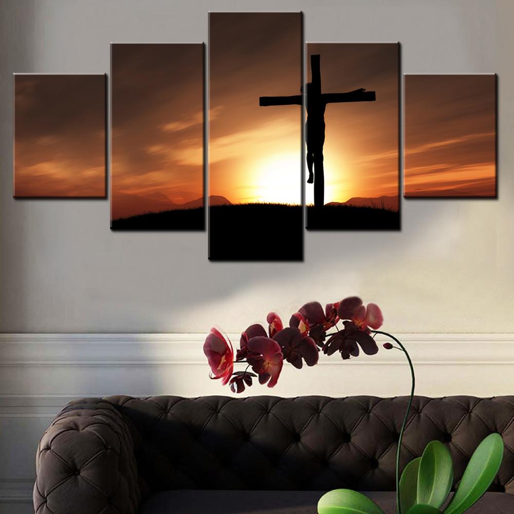 5 Pieces Canvas Wall Arts Poster Painting Crucifixion At Sunset Wallpaper Interior Home Decor Picture Printing For Living Room 20X35 20X45 20X55CM
5 Pieces Canvas Wall Arts Poster Painting Crucifixion At Sunset Wallpaper Interior Home Decor Picture Printing For Living Room 20X35 20X45 20X55CM